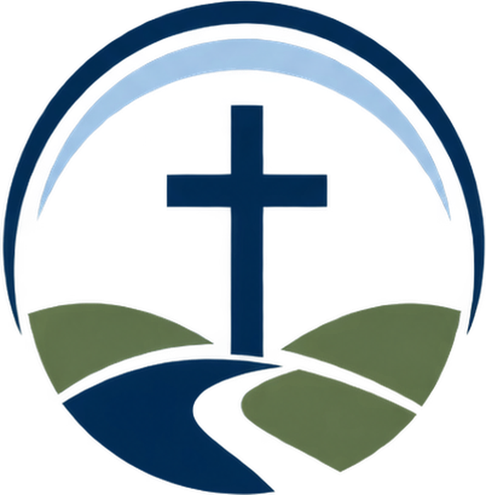 Faith Baptist cross and path emblem
